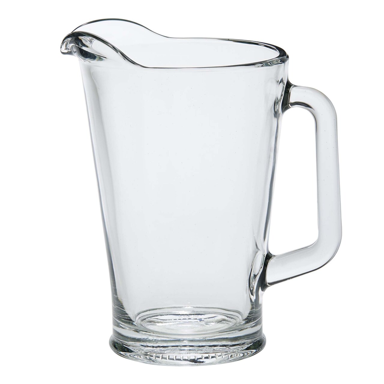 Contemporary Home Living Set of 6 Clear Glass Beverage Pitcher 60 oz